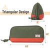 image:imageMr Pen WideOpening Pencil Case Triangle Design  Compact amp Spacious Pencil Cases with 5 Mesh Pockets Bag Pouch Box Organizer for Students School Supplies Aesthetic SupplyOlive Green  Orange
