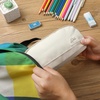 image:imageMr Pen WideOpening Pencil Case Triangle Design  Compact amp Spacious Pencil Cases with 5 Mesh Pockets Bag Pouch Box Organizer for Students School Supplies Aesthetic SupplyForest Green