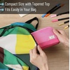 image:imageMr Pen WideOpening Pencil Case Triangle Design  Compact amp Spacious Pencil Cases with 5 Mesh Pockets Bag Pouch Box Organizer for Students School Supplies Aesthetic SupplyPink