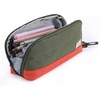 image:imageMr Pen WideOpening Pencil Case Triangle Design  Compact amp Spacious Pencil Cases with 5 Mesh Pockets Bag Pouch Box Organizer for Students School Supplies Aesthetic SupplyOlive Green  Orange