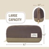 image:imageMr Pen WideOpening Pencil Case Triangle Design  Compact amp Spacious Pencil Cases with 5 Mesh Pockets Bag Pouch Box Organizer for Students School Supplies Aesthetic SupplyBrown
