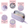 image:imageMr Pen WideOpening Pencil Case Triangle Design  Compact amp Spacious Pencil Cases with 5 Mesh Pockets Bag Pouch Box Organizer for Students School Supplies Aesthetic SupplyPurple