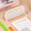 image:imageMr Pen WideOpening Pencil Case Triangle Design  Compact amp Spacious Pencil Cases with 5 Mesh Pockets Bag Pouch Box Organizer for Students School Supplies Aesthetic SupplyCream