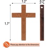 image:imageMr Pen Wooden Crosses 12x175 Inches 50 Pack Small Wooden Crosses  Wood Crosses for Crafts Small Cross Pendant