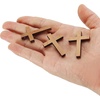 image:imageMr Pen Wooden Crosses 12x175 Inches 50 Pack Small Wooden Crosses  Wood Crosses for Crafts Small Cross Pendant