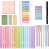 image:imageMr Pen Aesthetic Book Annotation Kit 16 No Bleed Aesthetic Highlighters  6 Colored Ink Gel Pens 700 Sheets Transparent Sticky Notes amp Tabs for Study Bible Journaling Planner Office Supplies
