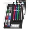 image:imageMr Pen Art Mechanical Pencil Set 5 Sizes 03 05 07 09 20mm  5 HB Lead Refills amp 10 Eraser Refills Precision Drawing Pencils for Sketching Writing amp ArtworkMulticolored