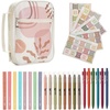 image:imageMr Pen Bible Cover Case for Women Large Bag with Durable Handle  24pcs Bible Journaling Kit amp Study Supplies with No Bleed Highlighters and Pens Christian Gift for WomenBoho