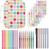 image:imageMr Pen Bible Cover Case for Women Large Bag with Durable Handle  24pcs Bible Journaling Kit amp Study Supplies with No Bleed Highlighters and Pens Christian Gift for WomenJewel Tones