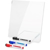 image:imageMr Pen Clear Acrylic Board with Stand 118 x 9 3 Markers  Rainbow Theme Clear Dry Erase Board for DeskClear