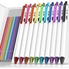 image:imageMr Pen Cute Ballpoint Pens Assorted Color Ink 07mm  10 Colorful Ink Ballpoint Pens with Case and 12 Refills Cute Pens for Journaling