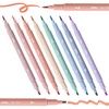 image:imageMr Pen Dual Tip Aesthetic Bible Highlighters No Bleed Through 8 pcs  Chisel amp Brush Tip Cute Highlighter for Journaling Supplies and School Accessories Bible Highlighters and Pens No Bleed