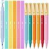 image:imageMr Pen Dual Tip Aesthetic Highlighters and Ballpoint Pens No Bleed  12 Pack Assorted Colors Bible Highlighters and Pens No Bleed Fast Dry amp No Smear for Bible Journaling Planner