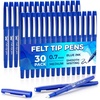 image:imageMr Pen Felt Tip Pens 36 Pack 07 mm Green Felt Tip Pens Bulk Fast Dry  No Smear Planner Markers for Underlining Writing Drawing Journaling SuppliesBlue