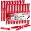 image:imageMr Pen Felt Tip Pens 36 Pack 07 mm Green Felt Tip Pens Bulk Fast Dry  No Smear Planner Markers for Underlining Writing Drawing Journaling SuppliesRed
