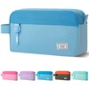 image:imageMr Pen High Capacity Pencil Case Large Pencil Pouch with 3 Compartments and 2 Pockets Large Pencil Bag with Smooth Zipper Cute Pencil Case Pouch Organizer School Supplies for TeensBlue