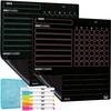 image:imageMr Pen Magnetic Dry Erase Chore Chart for Fridge 10x10 2 Pack  6x Fine Point Markers Refrigerator Magnetic Chore Chart Dry Erase for Multiple Kids Teens and AdultsBlack
