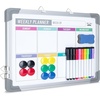 image:imageMr Pen Magnetic Weekly Erase Board 12 x 16 DoubleSided with Markers  10 Magnets and Eraser