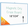 image:imageMr Pen Magnetic Whiteboard Dry Erase 18x24 Inches  Dry Erase Board with Black Fine Point Marker Magnetic White Board for Students Home Office and ClassroomPastel Blue
