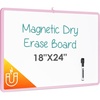 image:imageMr Pen Magnetic Whiteboard Dry Erase 18x24 Inches  Dry Erase Board with Black Fine Point Marker Magnetic White Board for Students Home Office and ClassroomPink