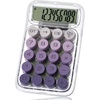 image:imageMr Pen Mechanical Switch Calculator 10 Digits Purple Calculator  Transparent Body Large LCD Display