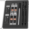 image:imageMr Pen Metal Mechanical Pencil Set with Lead Refills amp Erasers 2 Pack  2 Sizes 05 amp 07mm 4x Tubes 2B Lead Refill 2x Erasers for School Supplies Note Taking Drawing Fathers Day Gift