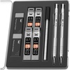 image:imageMr Pen Metal Mechanical Pencil Set with Lead Refills amp Erasers 2 Pack  2 Sizes 05 amp 07mm 4x Tubes 2B Lead Refill 2x Erasers for School Supplies Note Taking Drawing Sketching Office1 Count Pack of 1