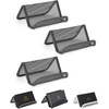 image:imageMr Pen Metal Mesh Business Card Holders 3 Pack Black  Durable Stainless Steel Card Stand for Desk Office and Business Use Straight Flat and Smooth DesignGrey