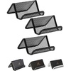 image:imageMr Pen Metal Mesh Business Card Holders 3 Pack Gray  Durable Stainless Steel Card Stand for Desk Office and Business Use Straight Flat and Smooth DesignBlack