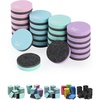 image:imageMr Pen Mini Magnetic Dry Erase Erasers 2 x 2 24 Pack  Black Small Magnetic Whiteboard Dry Erase Erasers Bulk for Kids Teachers Students and Classroom SuppliesPastel Colors