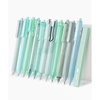 image:imageMr Pen Pastel Green Gel Pens Set 12 Pack  Black Ink Cute Writing Pens with 1 Aesthetic Highlighter 05 mm Smooth Gel Pens for Journaling Aesthetic Girly StationeryPastel Green Barrel