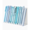 image:imageMr Pen Pastel Green Gel Pens Set 12 Pack  Black Ink Cute Writing Pens with 1 Aesthetic Highlighter 05 mm Smooth Gel Pens for Journaling Aesthetic Girly StationeryPastel Blue Barrel