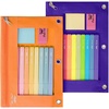 Orange and Dark Purple