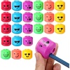 image:imageMr Pen Pencil Sharpeners Manual 12 Pack Dual Hole Smiley  Bulk Handheld Pencil Sharpener Compatible with Standard and Jumbo Pencils Snapon Lid Stainless Steel Blade24 Pack