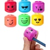 image:imageMr Pen Pencil Sharpeners Manual 12 Pack Dual Hole Smiley  Bulk Handheld Pencil Sharpener Compatible with Standard and Jumbo Pencils Snapon Lid Stainless Steel Blade6 Pack