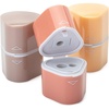 image:imageMr Pen Pencil Sharpeners Manual 6 Pack 3 Holes Colorful  Handheld Pencil Sharpener Large Waste Box Compatible with Standard and Jumbo Pencils Stainless Steel Blade for KidsBoho Colors