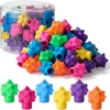 image:imageMr Pen Pencil Top Erasers 48 Pack Vibrant Colors LatexFree  NoSmudge Cap Pencil Erasers for Precise Erasing Kids Teachers Studying Supplies