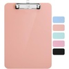 image:imageMr Pen Plastic Clipboard 125 x 9 Navy Blue Clipboard Plastic  LowProfile Metal Clip with Retractable Hanging HolePastel Orange