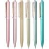 image:imageMr Pen Retractable Gel Pens 6 Pack Black Ink Metallic Morandi Barrels  Fine Point 07 mm Fast Dry Smooth Writing Cute Pens for Drawing Writing Planner and School Supplies