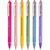 image:imageMr Pen Retractable Gel Pens 6 Pack Black Ink Vibrant Barrels  Fine Point 05 mm Fast Dry Smooth Writing Cute Gel Ink Pens for Drawing Writing Planner and School Supplies