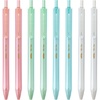 image:imageMr Pen Retractable Gel Pens 8 Pack Black Ink Pastel Barrels  Fine Point 05 mm Fast Dry Smooth Writing Gel Ink Pens for Drawing Writing Planner and School Supplies