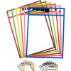 image:imageMr Pen Reusable Dry Erase Pocket Sleeves 10 x 14 6 Pack Colorful  Clear Plastic Paper Sleeves Ticket Holders Clear Plastic Sheet Protectors Teacher School Classroom SuppliesBright Colors