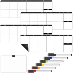 image:imageMr Pen 4 x 12 Dry Erase Magnetic Weekly Planner for Fridge 11 pcs  4x Weekly Chore Chart 6x Colorful Whiteboard Markers and 6 x 4 Magnetic Whiteboard Note