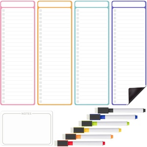 image:imageMr Pen 4 x 12 Magnetic Dry Erase to Do List Set 11 Pack Fruit Style  4X Dry Erase to Do List White Board 6X Colorful Whiteboard Markers and 6 x 4 Magnetic Whiteboard NoteNeon