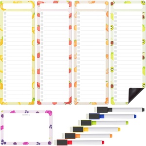 image:imageMr Pen 4 x 12 Magnetic Dry Erase to Do List Set 11 Pack Fruit Style  4X Dry Erase to Do List White Board 6X Colorful Whiteboard Markers and 6 x 4 Magnetic Whiteboard NoteFruit