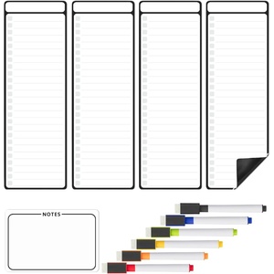 image:imageMr Pen 4 x 12 Magnetic Dry Erase to Do List Set 11 Pack Fruit Style  4X Dry Erase to Do List White Board 6X Colorful Whiteboard Markers and 6 x 4 Magnetic Whiteboard NoteBlack