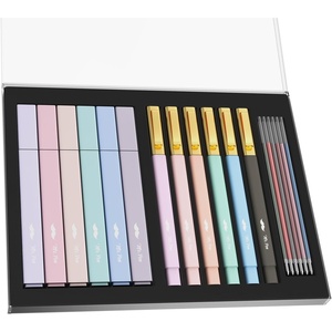image:imageMr Pen Aesthetic Highlighter and Gel Pen Set with Case 12 Pack  Bible Highlighters amp Cute Pens Refills With Soft Ink amp Tip No Bleed for Bible Study Journaling Planner Notes