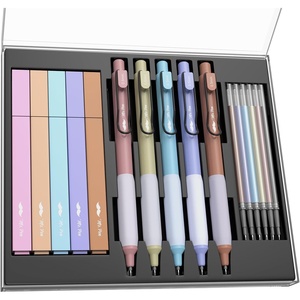 image:imageMr Pen Aesthetic Highlighter and Pen Set with Case 10 Pack  Bible Highlighters amp Cute Pens Refills With Colored amp Soft Tip No Bleed for Bible Study Journaling Planner Notes