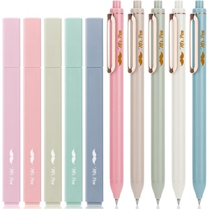 image:imageMr Pen Aesthetic Highlighters and Gel Pens 10 Pack  Assorted Colors Bible Highlighters No Bleed Black Ink Gel Pens Fast Dry and No Smear for Bible Journaling Planner