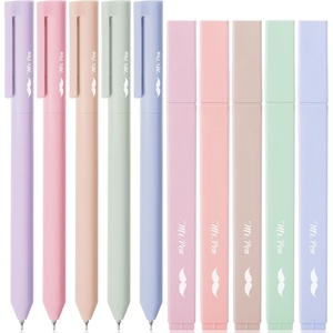 image:imageMr Pen Aesthetic Highlighters and Gel Pens 10 Pack  Assorted Colors Bible Highlighters No Bleed Fine Point 05mm Colored Ink Gel Pens